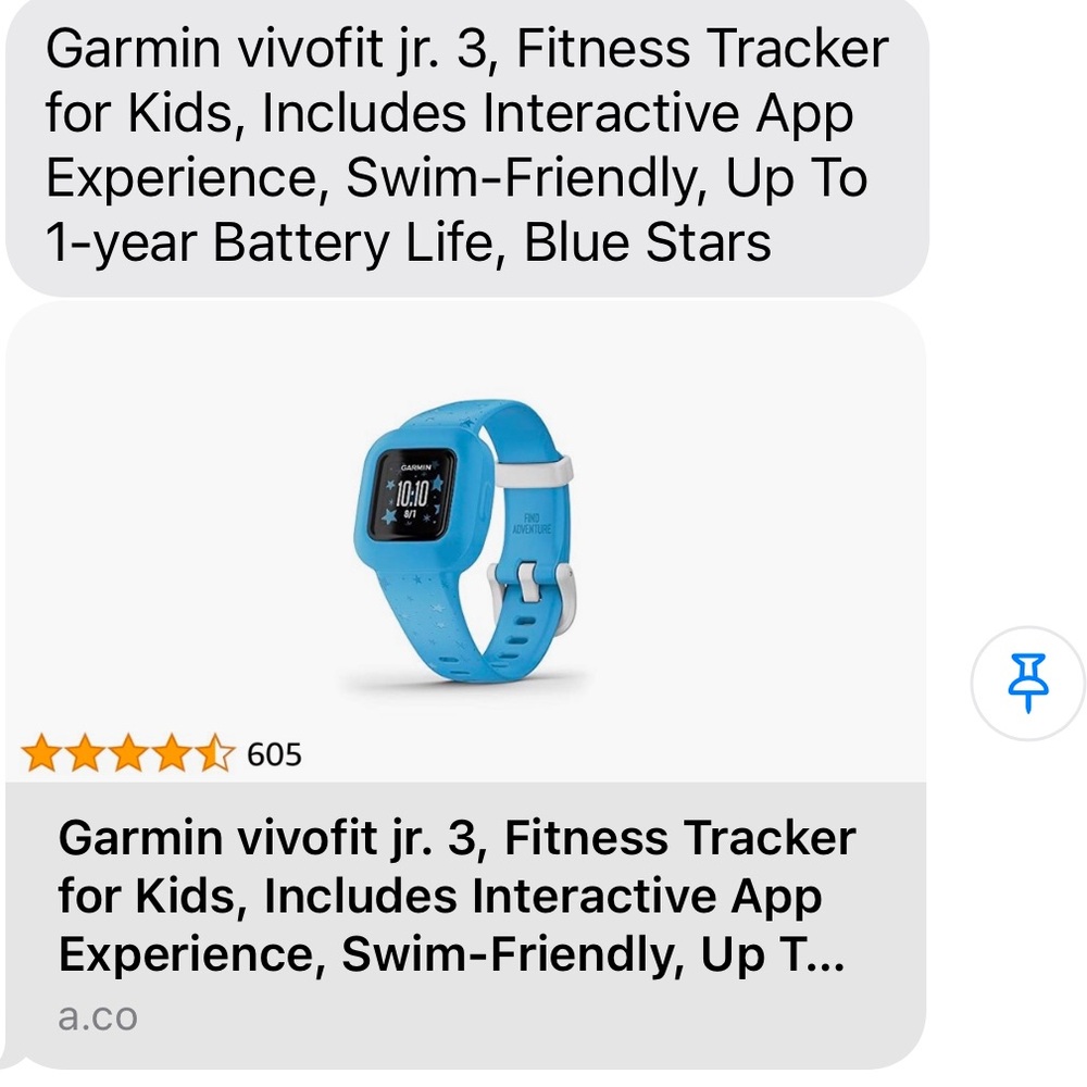 Garmin Vivofit Jr. 3 fitness tracker for kids